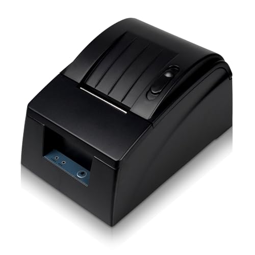 NT-5890G Stampante Termica Scontrini 58 mm Stampa di Linee Termiche per registratore di cassa con 203DPI Porta + seriale usb nero