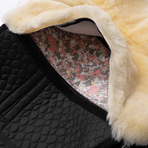 Foto von Werner Christ Fellsattel IBERICA Plus baumloser Lammfellsattel im spanischen Stil, Bare-Back-pad, Pferde-Sattel aus echtem Lammfell in Gr. Warmblut, Fell in Natur