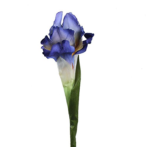 Roossys 9Pcs Blue Iris Artificial Flowers Home Decoration Party Supplies Bouquet Real Touch Flowers For Home Wedding Decorative Flowers Wedding Decoration Artificial Flowers For Weddings Decorations #TOP1