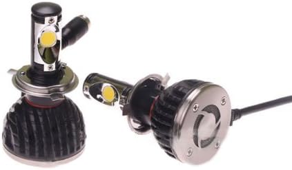 Eyourlife Universal 30W 5000K H4 H/L Beam LED Headlight Conversion Kit Xenon White