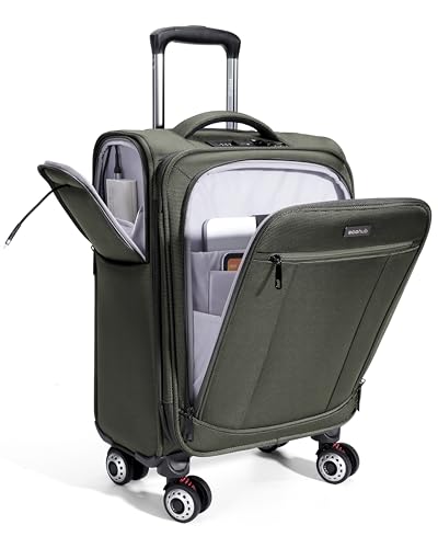 ECOHUB Carry On Luggage Airline Approved, 20 Inch Softside
