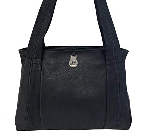 rowallan black leather bag