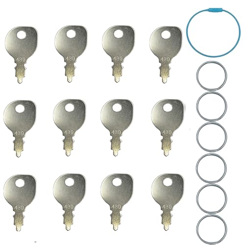 Pitertul 12PCS 430 Starter Ignition Keys, Replacement for Lawn Mower Riding Lawnmowers Compatible with Briggs & Stratton 691959