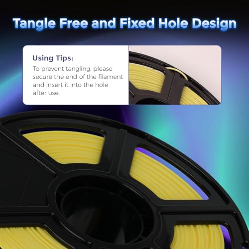 Image of FLASHFORGE Rapid PLA Filament 1.75mm Luminous Yellow, 500mm /s High Speed Printing, Glow in the Dark 3D Printer Filament 1kg Spool, Dimensional Accuracy + /- 0.02mm, Brilliant, Long-Lasting Glow