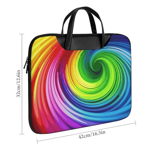 Bolsa para portátil de 17 pulgadas impermeable color arcoíris miniatura 3