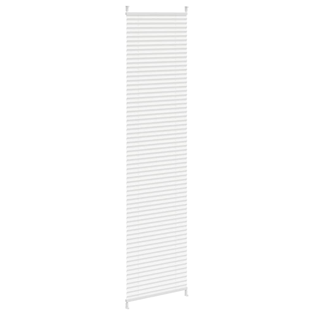 Roleta plisowana biała z materiału crepe z aluminiową szyną 40 x 200 cm, roleta zaciskowa, bez wiercenia, do okien wewnętrznych, ochrona przed wzrokiem, roleta zaciemniająca