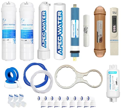 Image of Apec Water Complete RO Service Kit with 80 GPD Dry RO Membrane,Suitable for All Type of RO Water Purifier, Blue