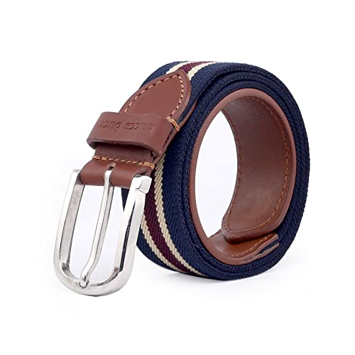 Image of Bacca Bucci Mens Fabric Comfort Stretch Casual Belts