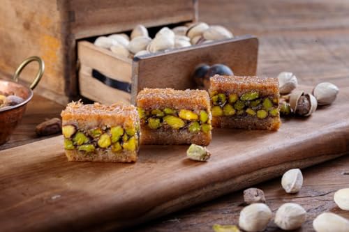 Snacklava Pistachio Kunafa - 6 Pack (18 Pieces) - No Artifical Ingredients, Colors or Preservatives - Premium Handmade Pastries