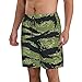 Men Quick Dry Short Pants Comfort Swim Trunks Loose Beach Shorts for Swim, Beach Athletic Surf, Outdoor Fashion Vietnam Tiger Stripe Camo Shorts