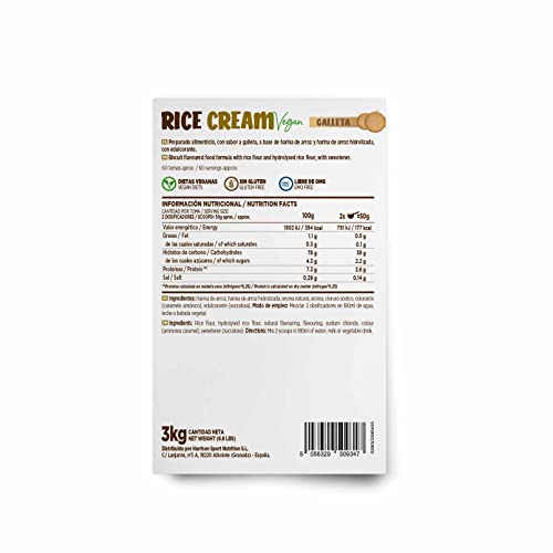Crema de Arroz de HSN | Rice Cream | Sin Azúcares Añadidos | Textura Extra-Cremosa y Suave | No-GMO, Vegana, Apta para… - Imagen 3