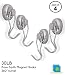 Uncluttered Designs Mighty Magnet Swivel Hooks, Ultra Heavy Duty Strong Neodymium Magnetic Hooks (30 lb, 4 pack)