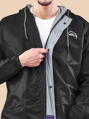 Image of LUX VENUS Reversible Rain Coat for Men.