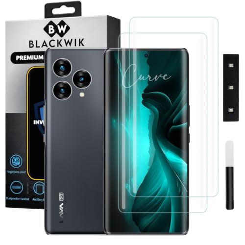 Image of Blackwik UV Curved Tempered Glass for Lava Blaze Curve 5G | 2-Pack