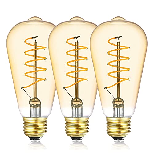 SHUWDKAR 12V Edison Bulb E26 2700K Low Voltage LED Bulbs 12V 24V 36V DC/AC