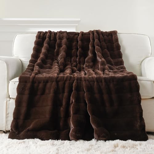 Battilo Dark Brown Throw Blanket, 50"x60" by BATTILO HOME - Used condition - Image 9