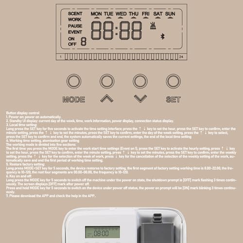 Difusor aromático eléctrico con control APP y temporizador 200ml miniatura 3