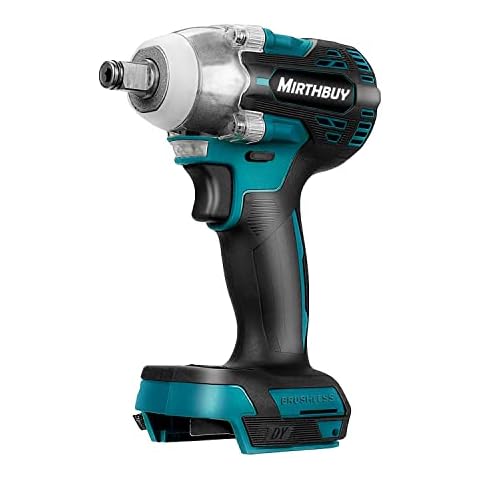 MIRTHBUY 18V 360 N.m brushless Impact Wrench Cordless Drill Cordless Screwdriver Torque Cordless Impact Wrench Replacement 1/2 inch (Without Battery!) Cover