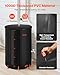 VEVOR Collapsible Rain Barrel, 100 Gallon Portable Rain Water Collection Barrel, 1000D PVC Rainwater Collection System, Garden Water Catcher Tank Storage Container with Spigot & Overflow Kit, Black