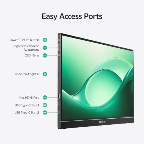 ARZOPA Store ARZOPA 16.1" Portable Monitor FHD 1080P IPS - Image 8