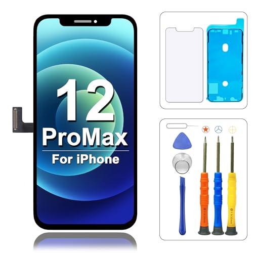 for iPhone Xs OLED Screen Replacement Kit Full LCD Display 3D Touch Digitizer with Repair Tool for Model A1920, A2097, A2098, A2100 Black 5.8 Inch