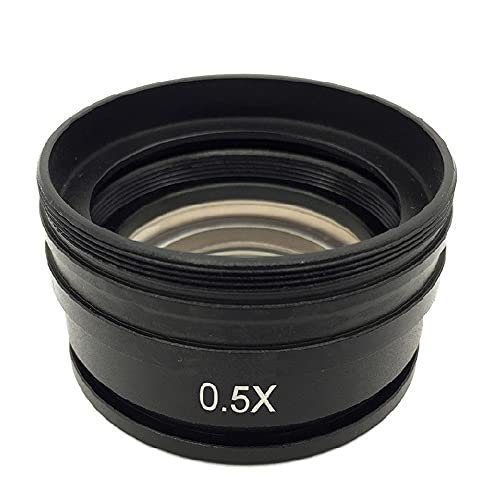 Microscope 0.5X Objective Lens, Stereo Microscope, ?Mounting Size M42 M48 M50 M52 x 0.75mm, Working Distance 160 mm Auxiliary Lens(Mounting Thread 52mm)