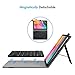 Fintie Folio Keyboard Case for Samsung Galaxy Tab A 10.1 2019 Model SM-T510/T515/T517, Premium PU Leather Stand Cover with Removable Wireless Bluetooth Keyboard, Black