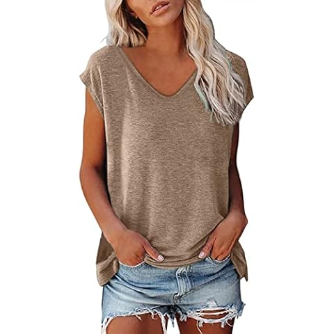 T-shirt Femme Col V pvucpot Cover