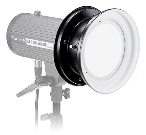 Image of Fotodiox Fresnel Reflector /Focusing Lens for Monolight LEDs - Compatible with Balcar Bayonet Lights (Balcar, Alien Bees, Einstein and More)