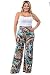 Uptown Apparel 5'6"/5'7"/5'8"/5'9"/5'10" Tall Curvy Women Fold Over Waist Wide Leg Palazzo Pants.