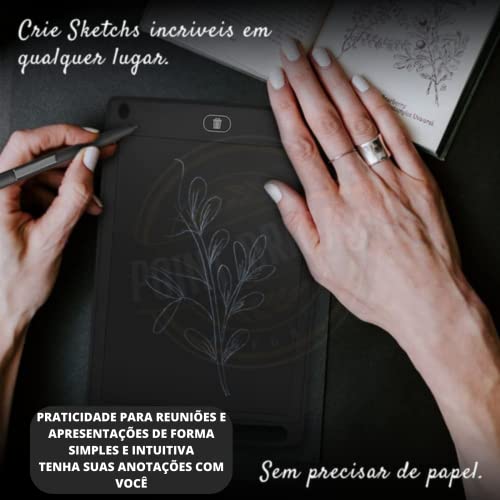 Lousa Magica Infantil Digital Tablet LCD Tamanho Grande 8.5 Polegadas Com Caneta Resistente a Queda