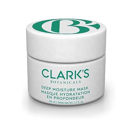 Clark's Botanicals Deep Moisture Mask, Target Dryness, Redness & Inflammation, Stimulate Collagen Production, All Skin Types, 2-in-1 Moisturizer & Invisible Mask (1.70 Ounce (Pack of 1)) Cover