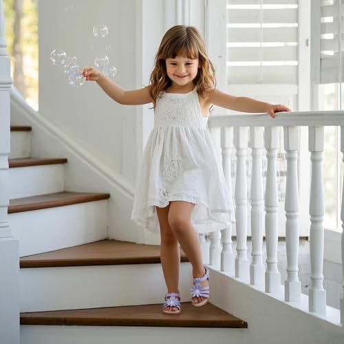 Image of Kiderence Toddler Flower Girl Sandals Open Toe Dress Shoes Wedding Party
