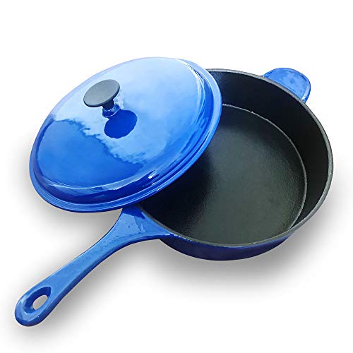 Jean-Patrique 11.8" Professional Cast Iron Deep Sauté Pan
