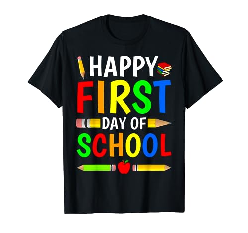 Happy First Day Of School 2023 For Kids Boys Girls - Teacher Camiseta