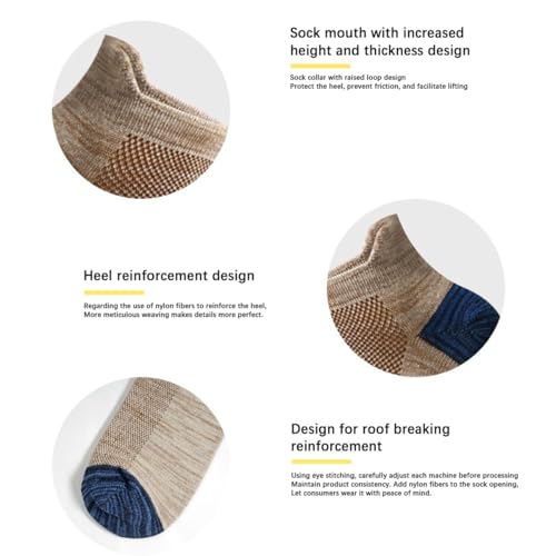 Ankle Low Cut Socks for Men/Women Short Cotton Casual Anti-Skid Moisture Wicking Socks3
