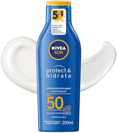 NIVEA SUN Protetor Solar Protect & Hidrata FPS 50 200ml, Alta Pro...