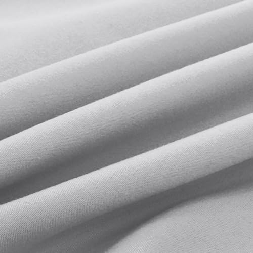 Image of Elegant Comfort Luxury Ultra-Soft 2-Piece Pillowcase Set 1500 Thread Count Egyptian Quality Microfiber Double Brushed-100% Hypoallergenic-Wrinkle Resistant, California King, Silver
