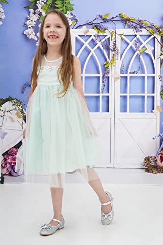 Girls Mary Jane Shoes Glitter Wedding Dress Flats Party Pump Shoes2