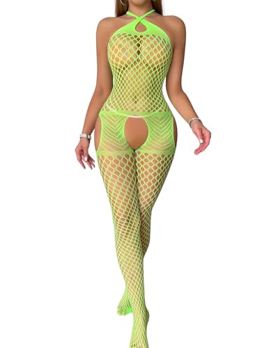 Body en maille ajourée extensible et transparent pour silhouette sublimée