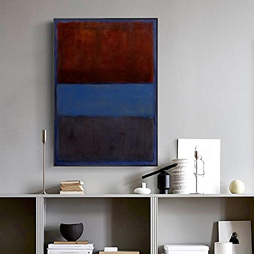 Peinture moderne abstraite couleur scandinave pour illuminer le grand mur du salon
