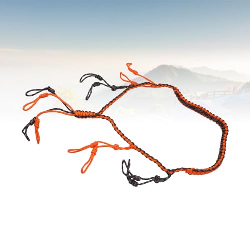 Tbest Vielseitiger Nylonhalter Lanyard, Praktisch und Sicher für Camping, Outdooraktivitäten, Wandern und tägliche Verwendung, Komfortabel und stilsicher Design (Orange)