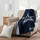 Northwest The Company NFL Polyester Sherpa Throw Blanket 50X60, Dallas Cowboys