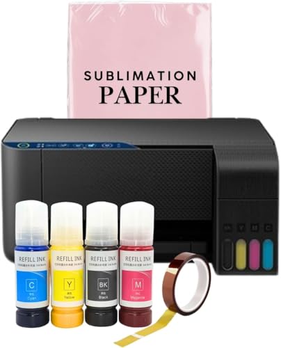 PRINTERWORLD612 Cartridge-Free Super-Tank Printer with Sublimation...