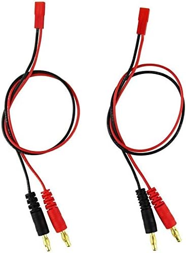 FLY RC XT60 Connector Plug -> 4mm Banana Plugs Battery Charge Lead Adapter Cable(pack of 2)