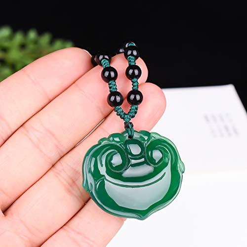 Pendentif Calcédoine de Glace Naturelle en Agate Véritable du Brésil