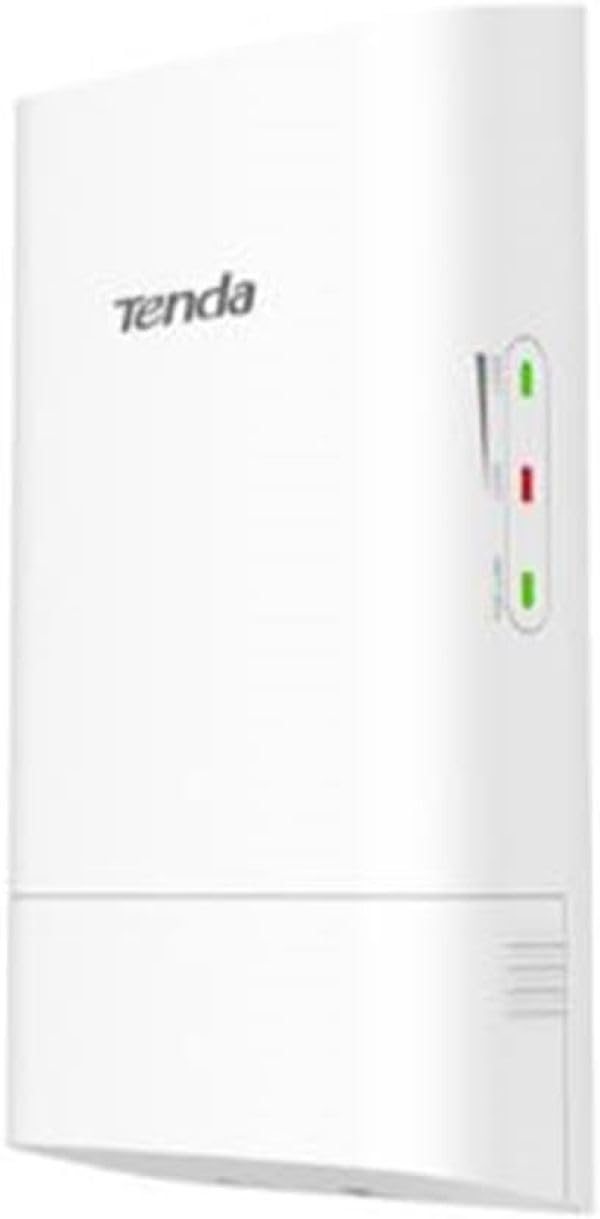 Tenda O1-5G Point d'Accès Extérieur Sans Fil Extérieur, Antenne Directionnelle 9 dBi, 867 Mbps sur 5 GHz, 1 Port Ethernet 10/100 Mbps, Gestion Web, Prend en Charge PoE/DC Passif, Auto-Bridging, IP65