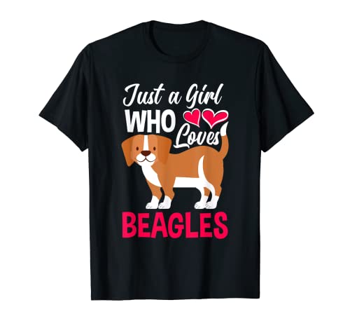 Chica Que Ama Beagles Funny Beagle Camiseta
