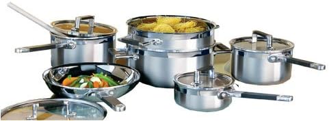 Starfrit Heritage InLuv 10 piece Stainless Steel Cookware Set