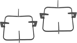 SOLUSTRE Suporte De Fogão A Gás 2 Peças Grelha De Queimador De Gás Anel De Fogão Wok Rack Para Fogão A Gás Fogão A Gás Grelha De Metal Brilho Labial Prático Rack De Fogão Suporte